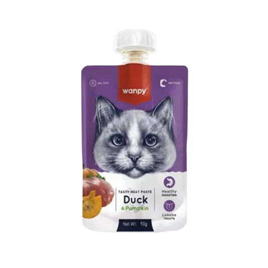 Wanpy Meat Paste Duck Pumpkin Cat Food 90g