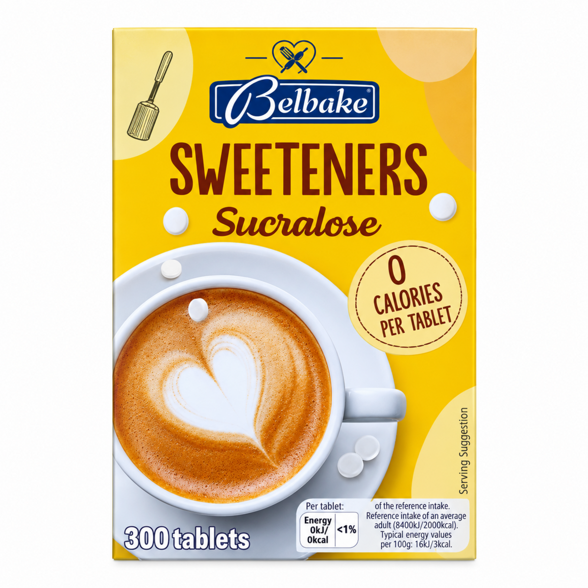 Belbake Sucralose Sweetener Tablets 300pcs