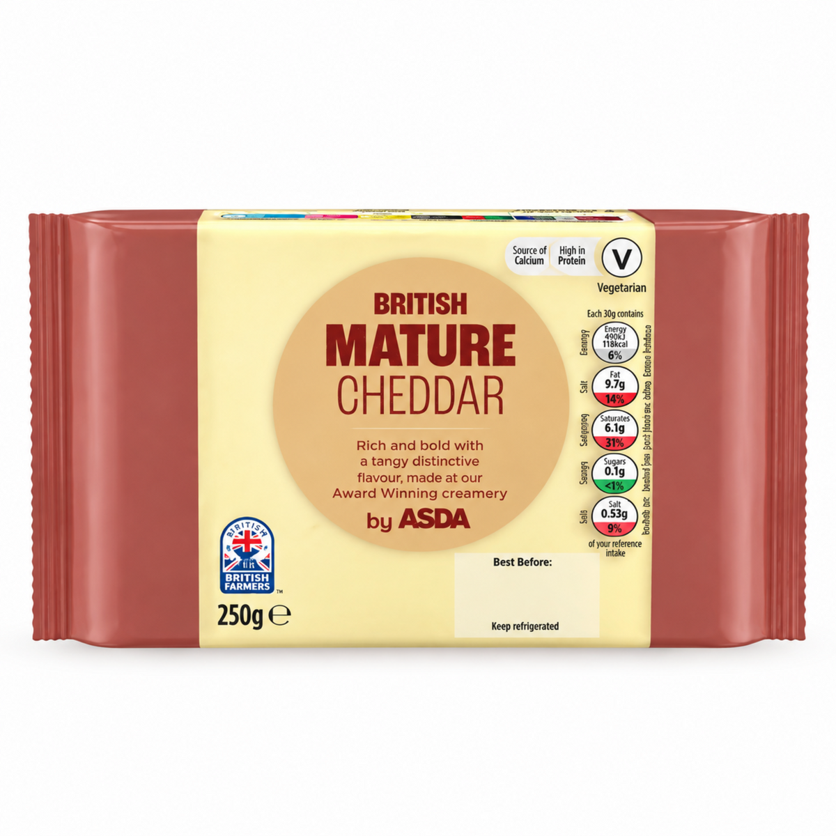 British Mature Cheddar Cheese 250g