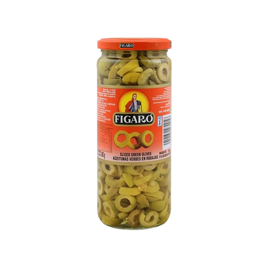 Figaro Green Olive Sliced 450g