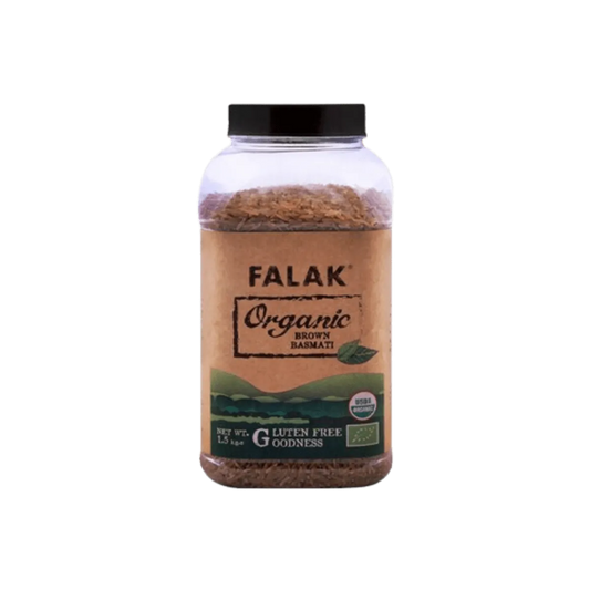 Falak Organic Brown Basmati Gluten Free 1.5 Kg