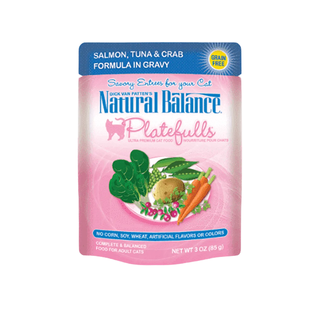 Natural Balance Platefulls Cat Salmon Tuna & Crab in