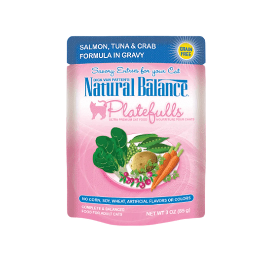 Natural Balance Platefulls Cat Salmon Tuna & Crab in