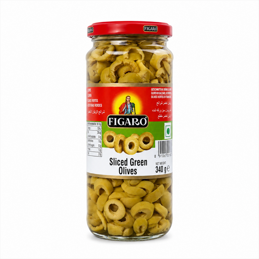 Figaro Green Olives Sliced 340g