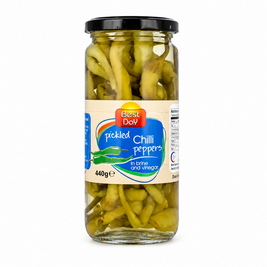 Best Day Pickle Chilli Peppers in brine & vinegar 440g