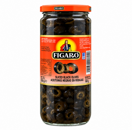 Figaro Black Olive Sliced 450g