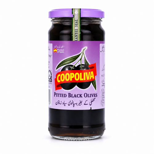 Coopoliva Black Olive Pitted 235g