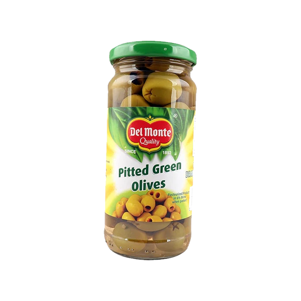 DEL MONTE pitted green olives 235gm