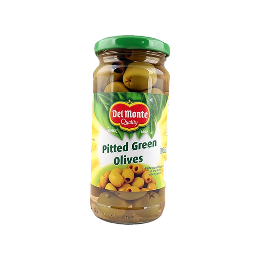 DEL MONTE pitted green olives 235gm
