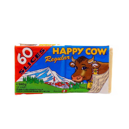 Happy Cow Regular Cheese 60 Slices - 840 Grams