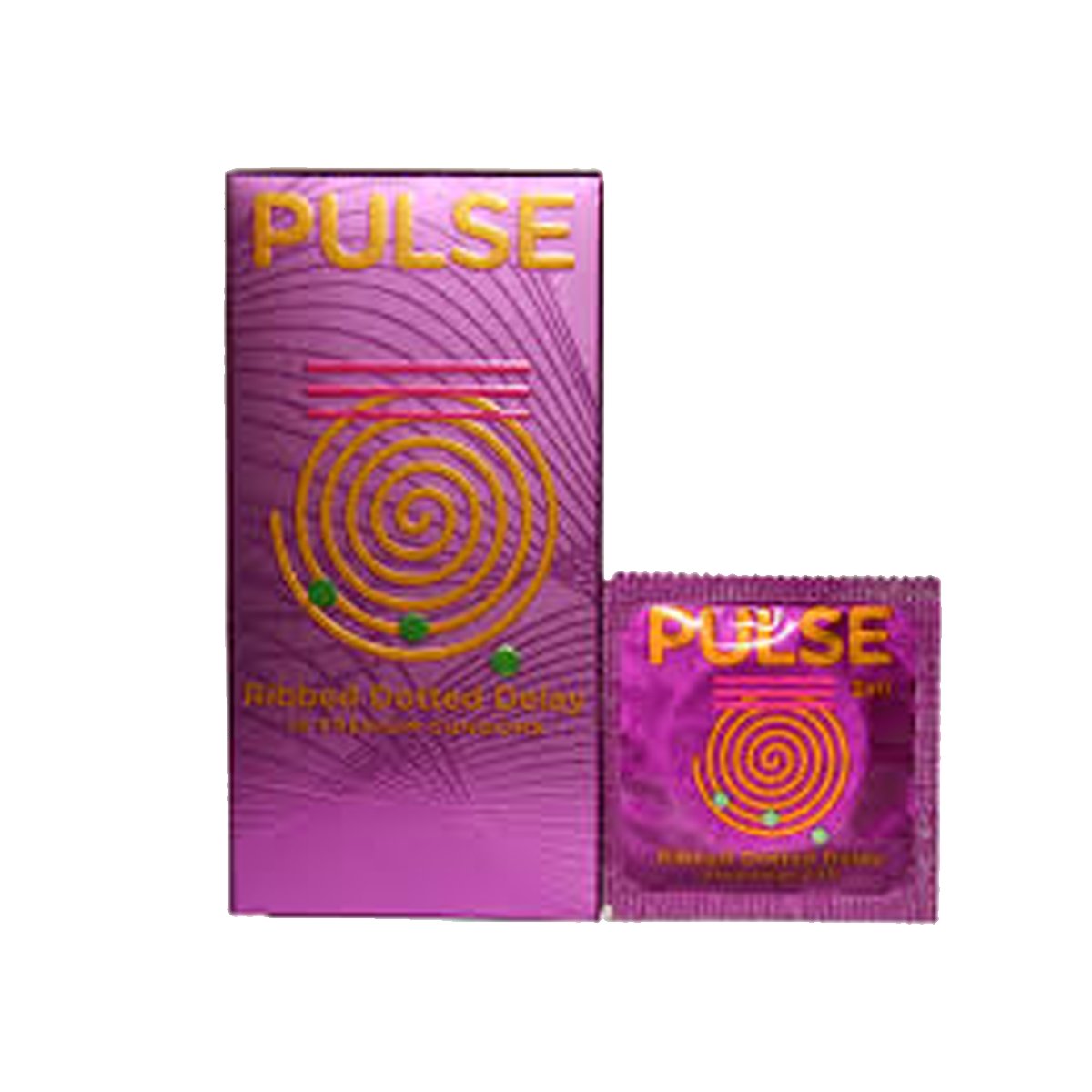 Pulse Ribbed Dotted Delay Condoms 10s
