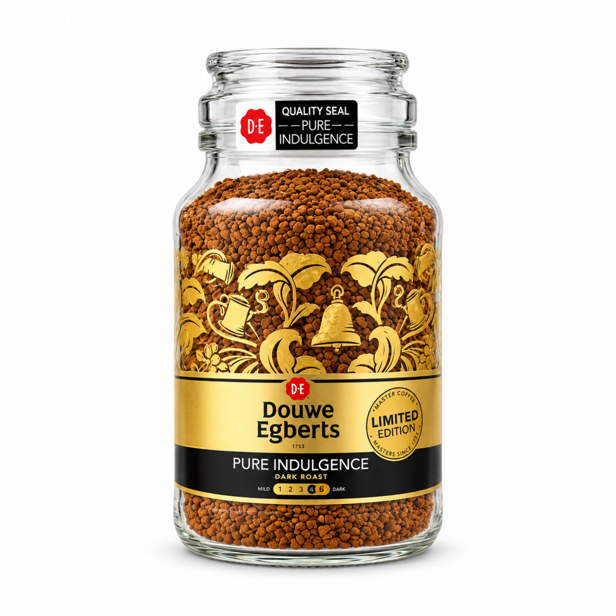 Douwe Egberts Pure Indulgence Dark Roast Instant Coffee 190g