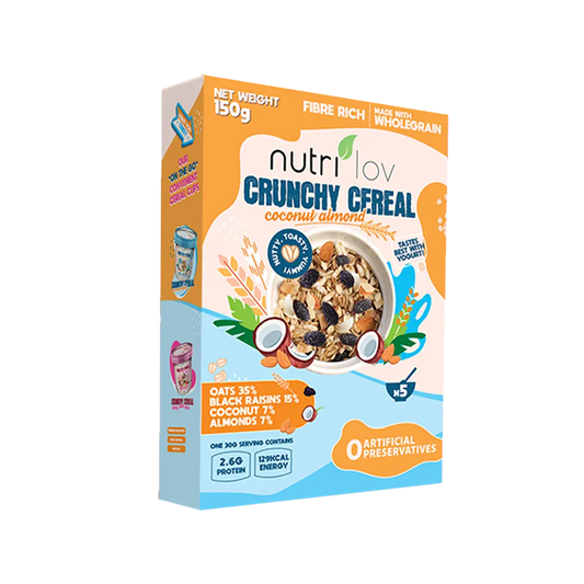 Nutrilov Crunchy Cereal Cocunut Almond 150g