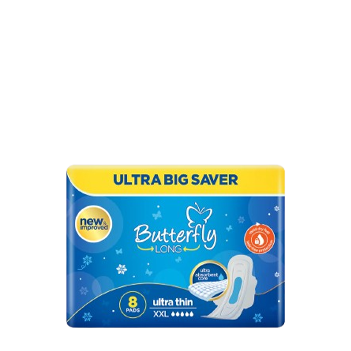 Butterfly Sanitary Napkins Pad XXL 8Pcs
