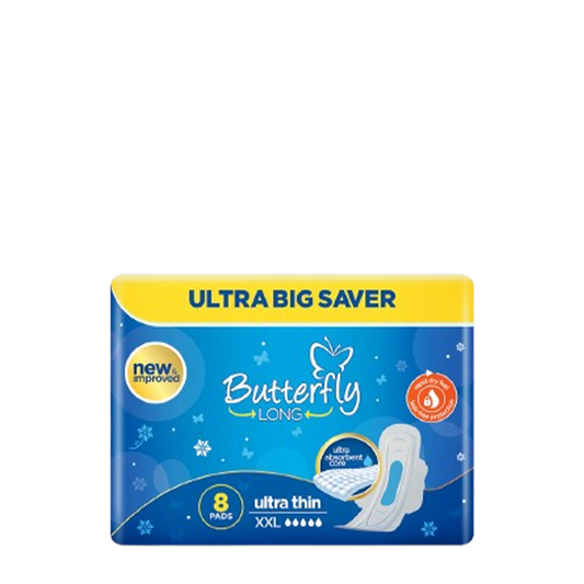 Butterfly Sanitary Napkins Pad XXL 8Pcs