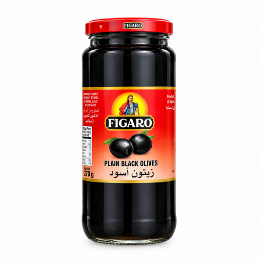 Figaro Black Olives Plain 270g