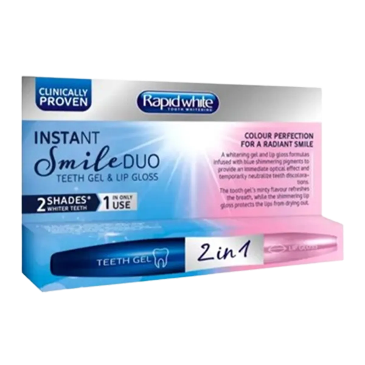 Rapid White Instant Smile Duo Pen Teeth Gel & Lip