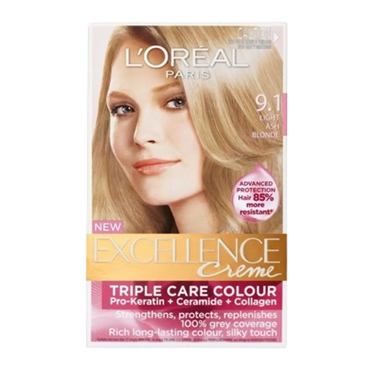 Loreal Excellence Creme 9.1 Light Ash Blonde