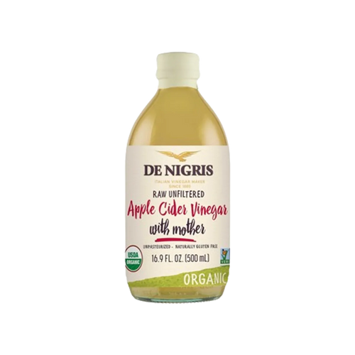 De Nigris Organic Vinegar, Apple Cider Unfiltered 500ml