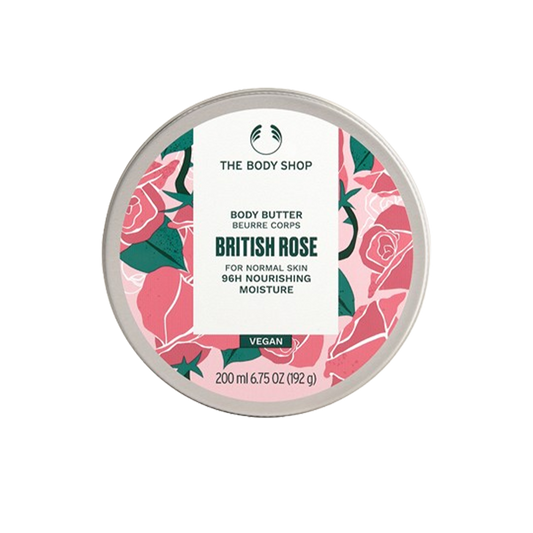 The body shop body butter britisb rose vegan mois 48g