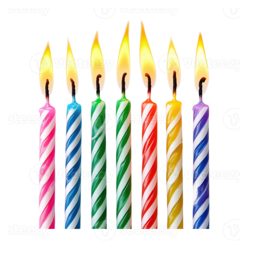 Happy Birthday Letter Party Candle Set - Multicolor