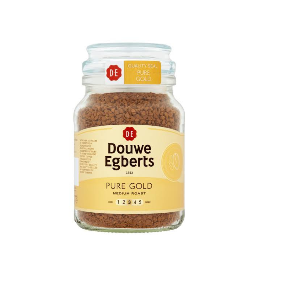 Douwe Egberts Pure Gold Medium Roast Instant Coffee - 95g