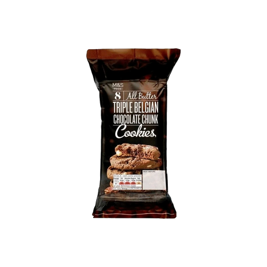 M&S Triple Belgian Chocolate Chunk Cookies 200g