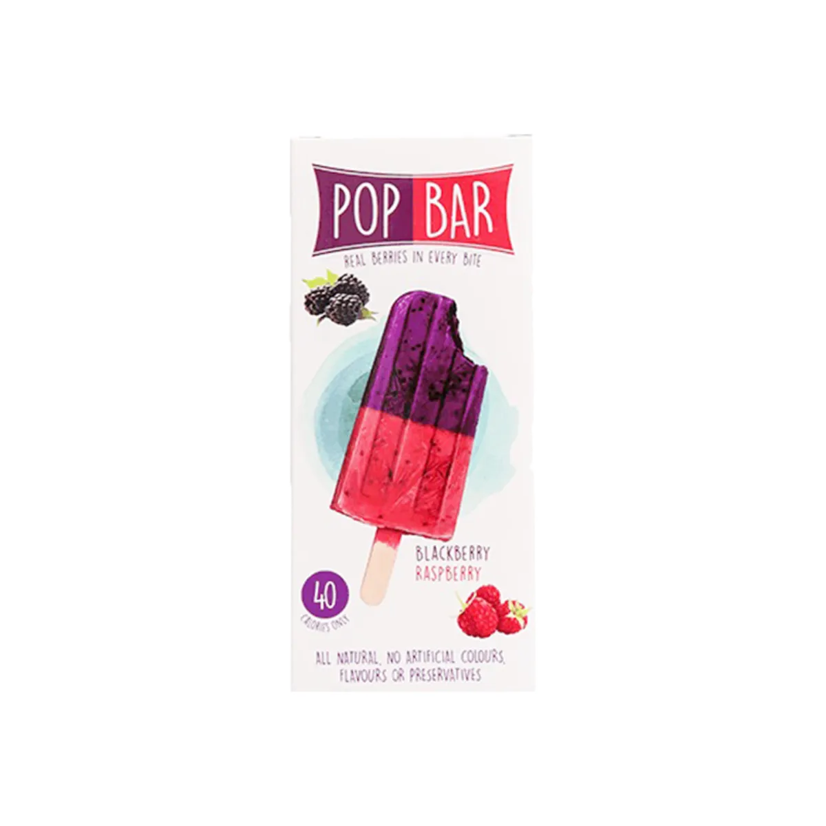 Wholesome Blackberry Raspberry Pop Bar 80g