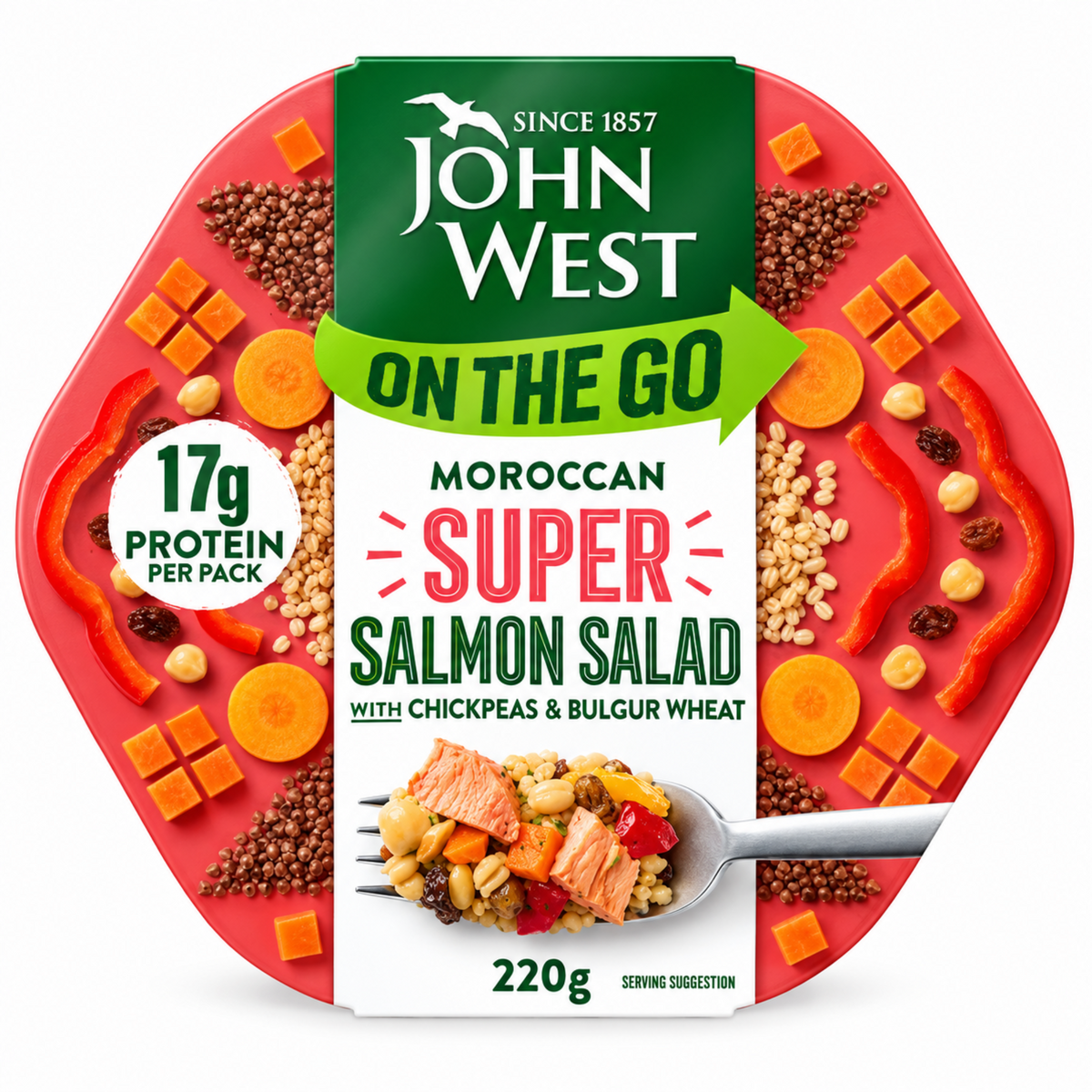 John West Super Salad Moroccan Salmon 220g
