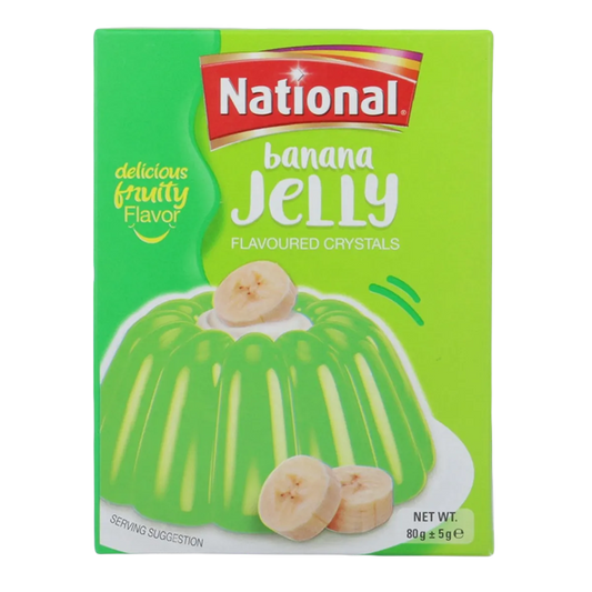 National Crystals Banana Jelly 80g