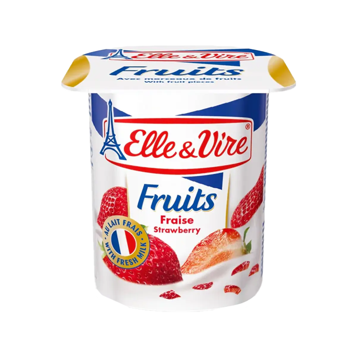 Elle & Vire Strawberry Yogurt 125g