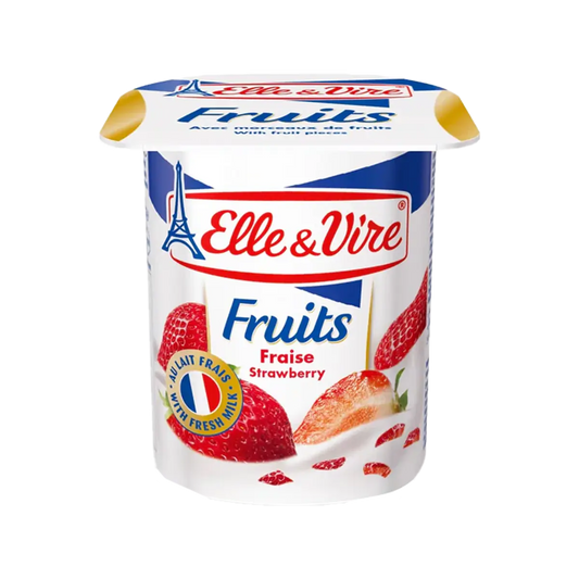 Elle & Vire Strawberry Yogurt 125g