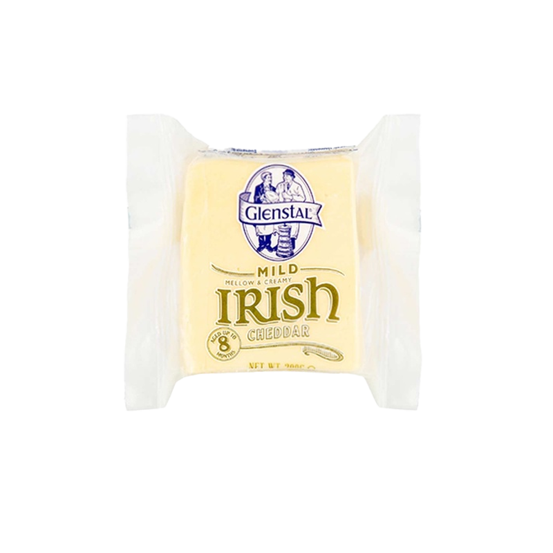 Glenstal Irish Cheddar Cheese White 200g Mild