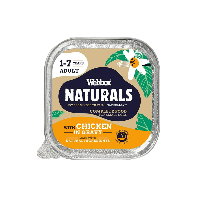 Webbox Naturals 1-7 Year Adult With Chicken With Gravy 150G