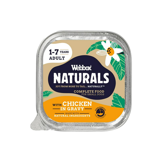 Webbox Naturals 1-7 Year Adult With Chicken With Gravy 150G