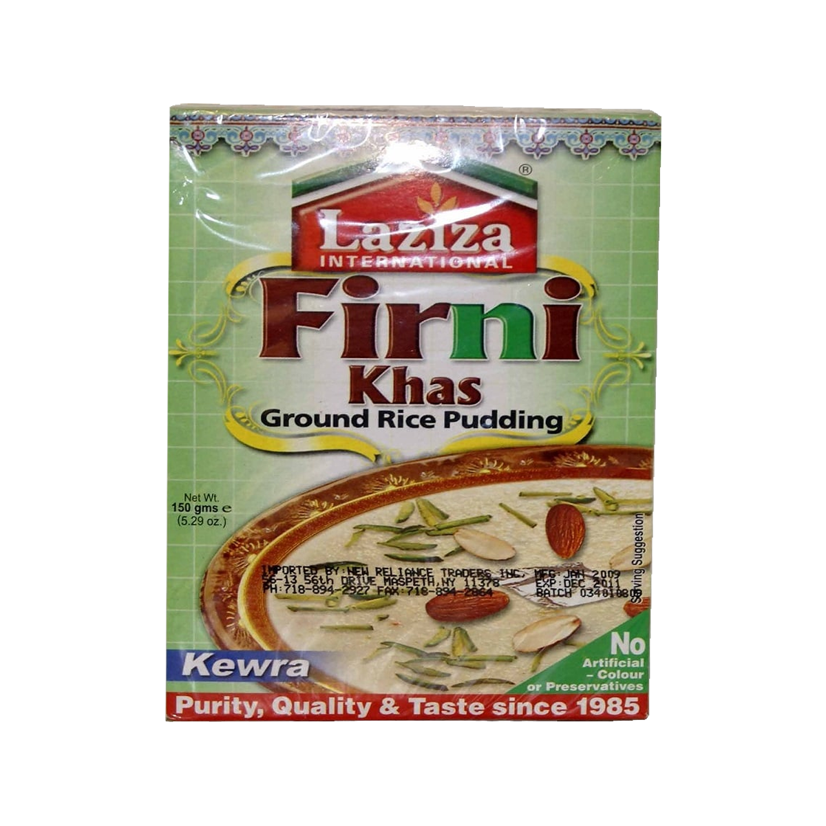Laziza Firni Khas Ground Rice Pudding
