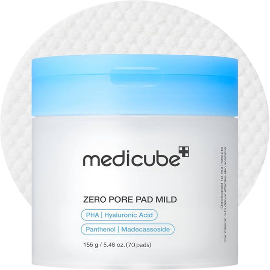 Medicube, Zero Pore Pad 2.0, Toner Pads, Exfoliating Pads, Pore Care, Korean Skincare, K-Beauty, 70 Pads