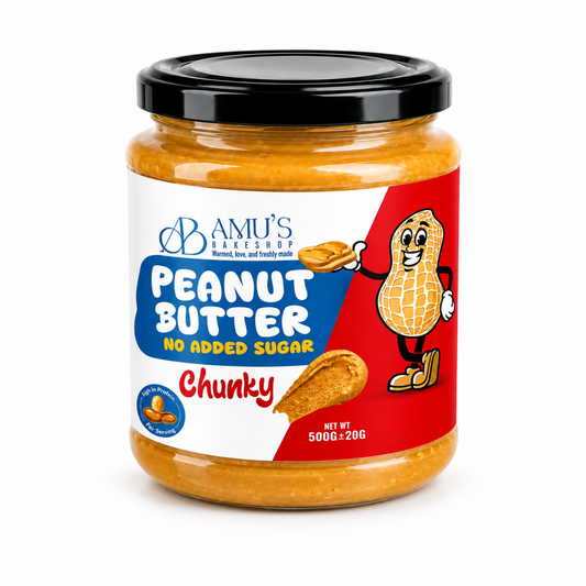 Amus Peanut Butter No Added Sugar Chunky 