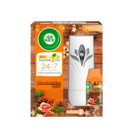 AirWick Freshmatic Kit Warm Amber Rose 125g