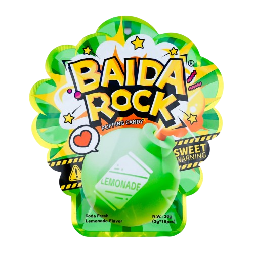 Baida Rock Popping Candy Lemonade Flavour 30g