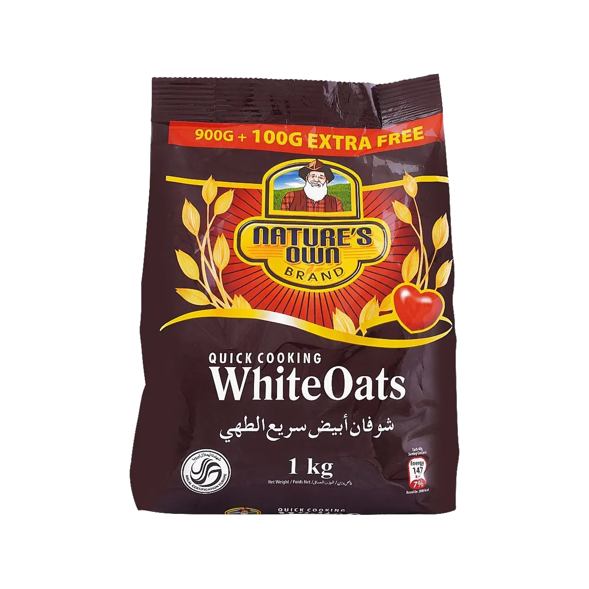 Nature Own White Oats Pouch 1Kg