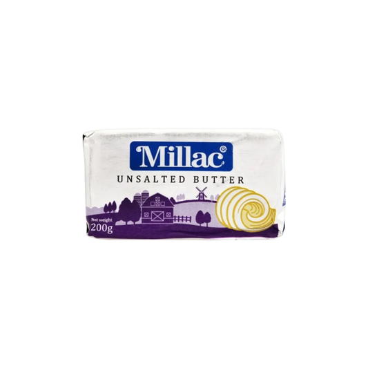 Millac Butter Unsalted White 200g