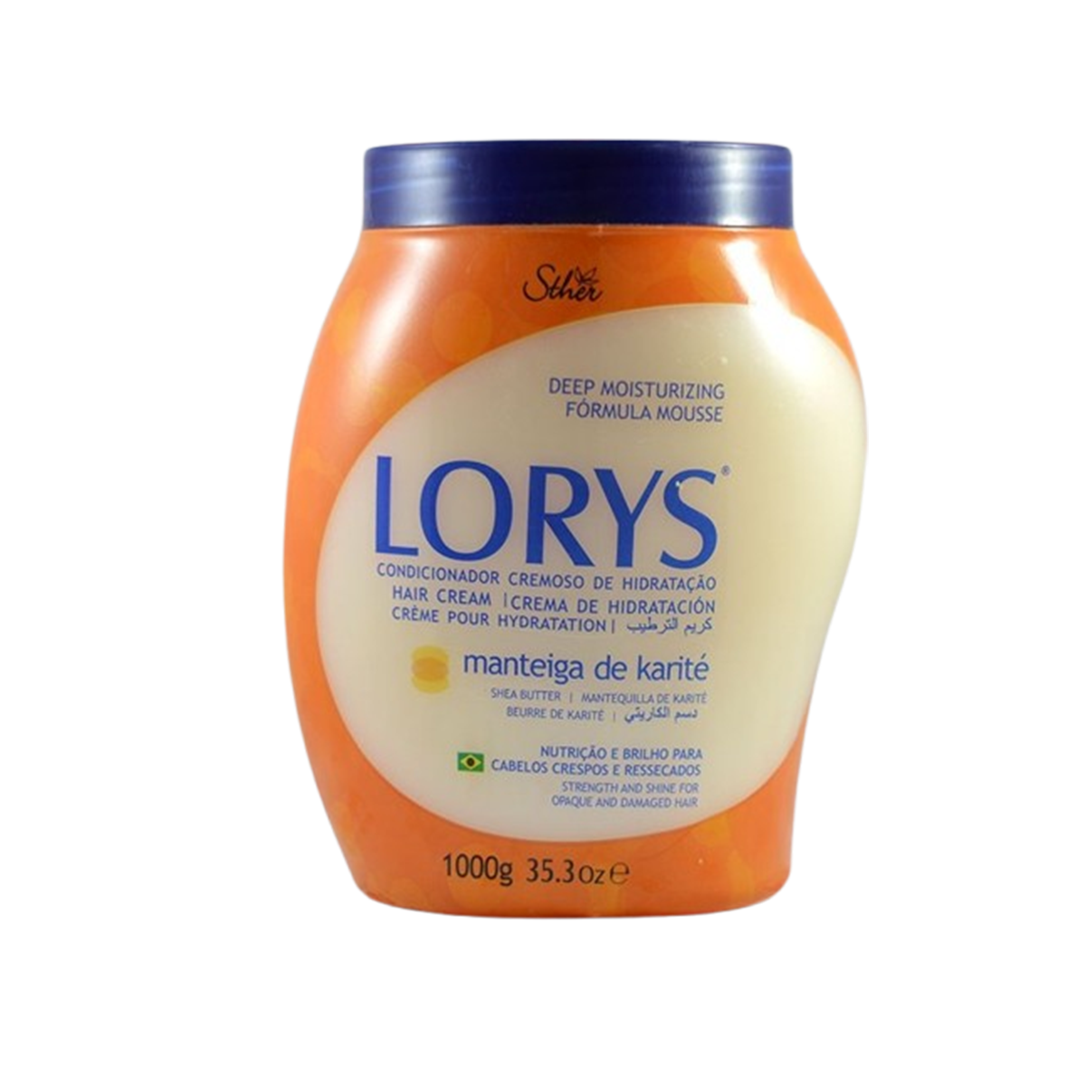 Lorys Hair Cream Orange Menteiga De Karite 1000g