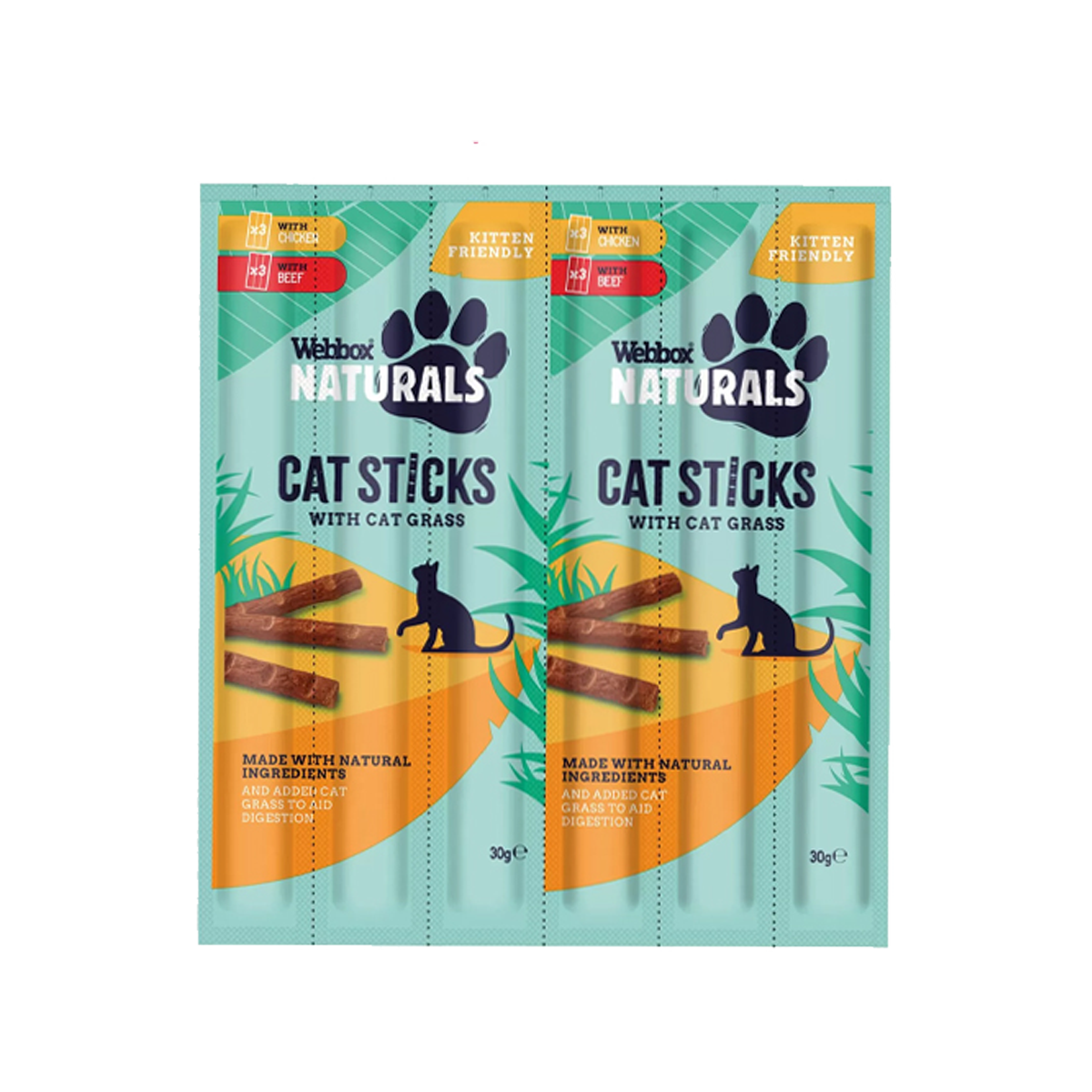 Webbox Natural Cat Stick With Grass 6s 30G