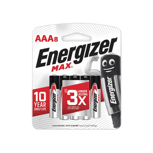 Energizer Max AAA Battries 8 Pack