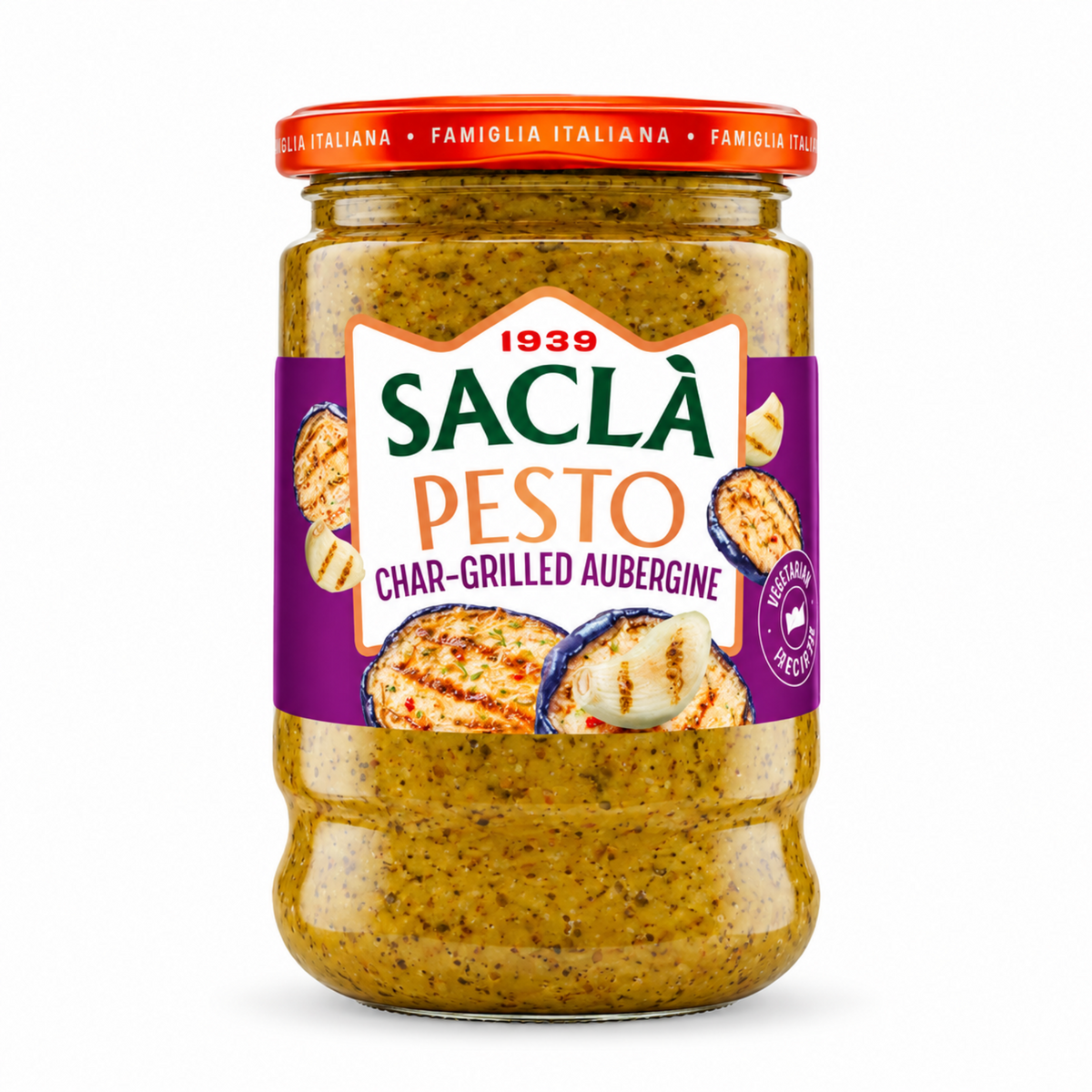 Sacla' Pesto Char-Grilled Aubergine 190g