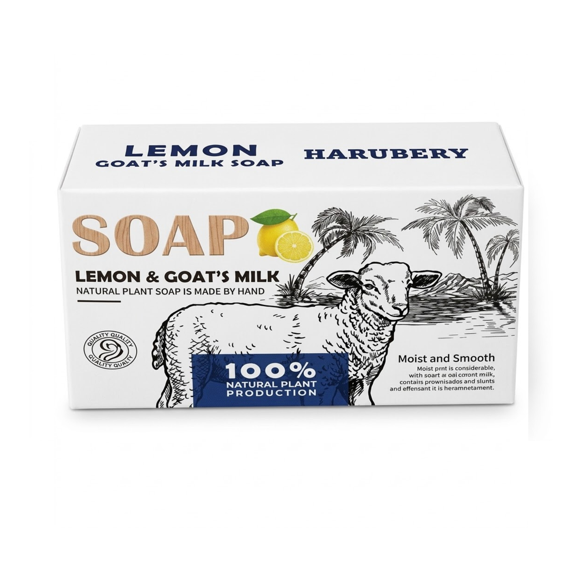 Harubery Lemon Goat Milk Soap 180g