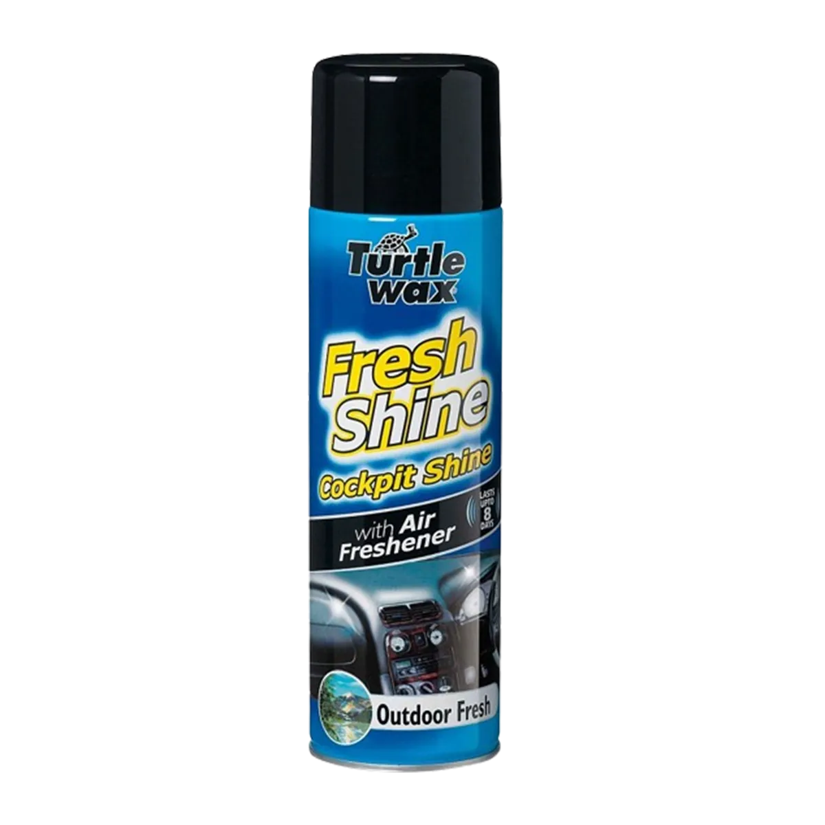 Turtle Wax Fresh Shine Cockpit Shine with Air Freshener Outdoor Fresh