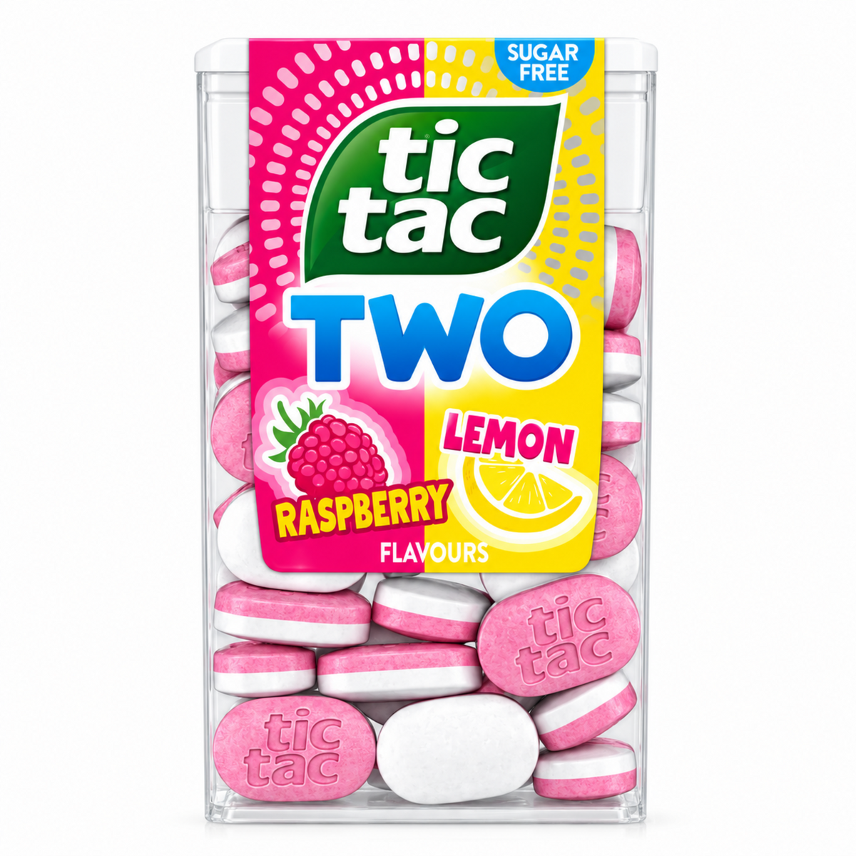 Tic Tac Lemon & Raspberry Dual Flavoured Mints 38.5g
