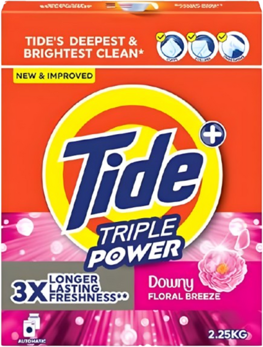 Tide Detergent Downy Triple Power 2.25Kg